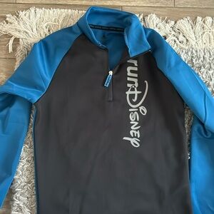 Run Disney Quarter Zip (never used) blue/black Small